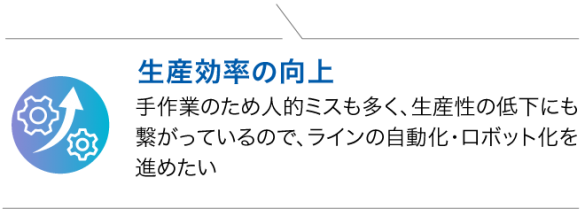 生産効率の向上 ea3946607e56197b403e82afe097564d